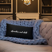 Load image into Gallery viewer, AfroVibes and Chill Pillow - Black