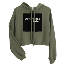 Load image into Gallery viewer, AfroVibes Only Women's Crop Hoodie