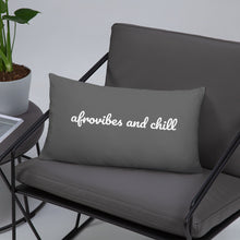 Load image into Gallery viewer, AfroVibes and Chill Pillow - Gray
