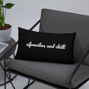 AfroVibes and Chill Pillow - Black