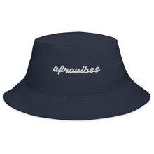 Load image into Gallery viewer, AfroVibes Bucket Hat (White Letters)
