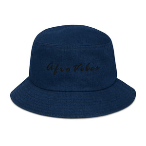 AfroVibes Denim Bucket Hat