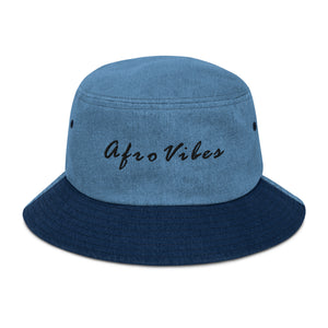 AfroVibes Denim Bucket Hat