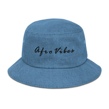 Load image into Gallery viewer, AfroVibes Denim Bucket Hat