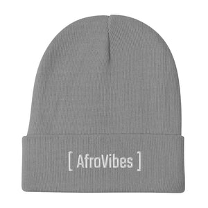 AfroVibes Beanie (White Letters)