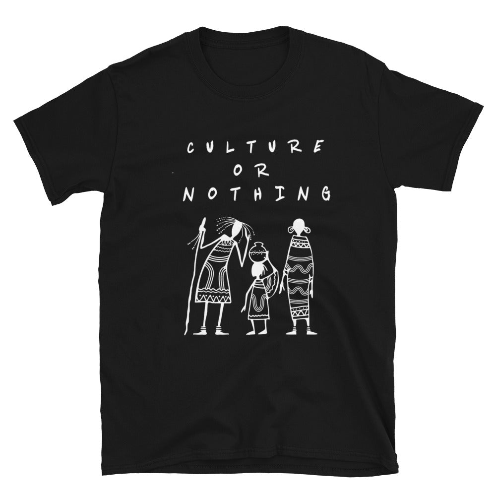 Culture Or Nothing Short-Sleeve T-Shirt (With Art Design)