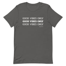 Load image into Gallery viewer, Good Vibes Only Short-Sleeve T-Shirt (White Letters)