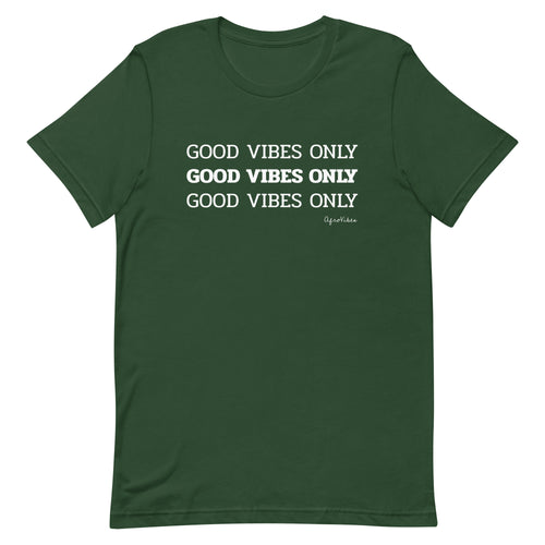 Good Vibes Only Short-Sleeve T-Shirt (White Letters)