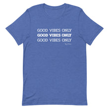 Load image into Gallery viewer, Good Vibes Only Short-Sleeve T-Shirt (White Letters)