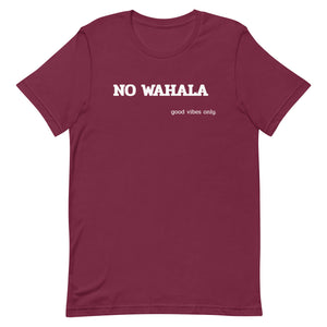 NO WAHALA "No Trouble" Short-Sleeve T-Shirt (White Letters)